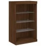 Aparador con luz LED 3 pzas madera de ingeniería marrón roble de , Aparadores - Ref: Foro24-3209134, Precio: 201,91 €, Descue...