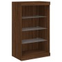 Aparador con luz LED 3 pzas madera de ingeniería marrón roble de , Aparadores - Ref: Foro24-3209134, Precio: 204,90 €, Descue...