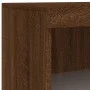 Aparador con luz LED 3 pzas madera de ingeniería marrón roble de , Aparadores - Ref: Foro24-3209134, Precio: 201,91 €, Descue...