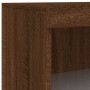Aparador con luz LED 3 pzas madera de ingeniería marrón roble de , Aparadores - Ref: Foro24-3209134, Precio: 204,90 €, Descue...