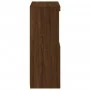 Aparador con luces LED roble marrón 60,5x37x100 cm de , Aparadores - Ref: Foro24-836671, Precio: 79,30 €, Descuento: %