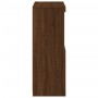 Aparador con luces LED roble marrón 60,5x37x100 cm de , Aparadores - Ref: Foro24-836671, Precio: 81,00 €, Descuento: %