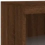 Aparador con luces LED roble marrón 60,5x37x100 cm de , Aparadores - Ref: Foro24-836671, Precio: 79,30 €, Descuento: %