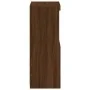 Aparador con luces LED roble marrón 41x37x100 cm de , Aparadores - Ref: Foro24-836650, Precio: 75,01 €, Descuento: %