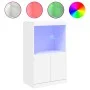 Aparador con luces LED blanco 60,5x37x100 cm de , Aparadores - Ref: Foro24-836665, Precio: 76,17 €, Descuento: %