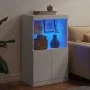 Aparador con luces LED blanco 60,5x37x100 cm de , Aparadores - Ref: Foro24-836665, Precio: 76,17 €, Descuento: %