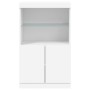 Aparador con luces LED blanco 60,5x37x100 cm de , Aparadores - Ref: Foro24-836665, Precio: 79,36 €, Descuento: %