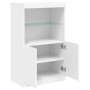 Aparador con luces LED blanco 60,5x37x100 cm de , Aparadores - Ref: Foro24-836665, Precio: 79,36 €, Descuento: %
