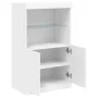 Aparador con luces LED blanco 60,5x37x100 cm de , Aparadores - Ref: Foro24-836665, Precio: 76,17 €, Descuento: %
