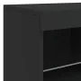 Aparador con luces LED negro 81x37x67 cm de , Aparadores - Ref: Foro24-836659, Precio: 87,82 €, Descuento: %