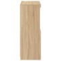 Aparador con luces LED roble Sonoma 60,5x37x100 cm de , Aparadores - Ref: Foro24-836667, Precio: 76,88 €, Descuento: %