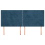 Cabecero con orejas de terciopelo azul oscuro 163x16x118/128 cm de , Cabeceros y pies de cama - Ref: Foro24-3119498, Precio: ...