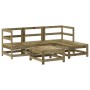 Juego de sofás de jardín 5 piezas madera de pino impregnada de , Conjuntos de jardín - Ref: Foro24-3186178, Precio: 268,49 €,...