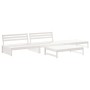 Juego de muebles de jardín 4 pzas madera maciza de pino blanco de , Conjuntos de jardín - Ref: Foro24-3186628, Precio: 430,19...