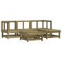 Juego de sofás de jardín 5 piezas madera de pino impregnada de , Conjuntos de jardín - Ref: Foro24-3186171, Precio: 256,35 €,...