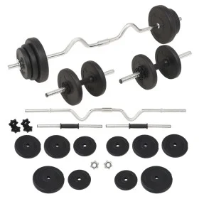 Juego de pesas 30 kg barra y mancuernas de vidaXL, Peso libre - Ref: Foro24-91401, Precio: 86,16 €, Descuento: %