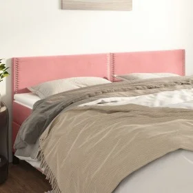Kopfteile 2 Einheiten aus rosa Samt 100x5x78/88 cm von , Kopf- und Fußteile - Ref: Foro24-346003, Preis: 49,11 €, Rabatt: %
