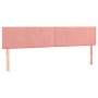 Cabeceros 2 unidades de terciopelo rosa 100x5x78/88 cm de , Cabeceros y pies de cama - Ref: Foro24-346003, Precio: 49,68 €, D...