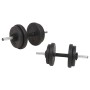 Juego de pesas 30 kg barra y mancuernas de vidaXL, Peso libre - Ref: Foro24-91401, Precio: 124,15 €, Descuento: %
