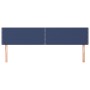 Cabeceros 2 unidades de tela azul 90x5x78/88 cm de , Cabeceros y pies de cama - Ref: Foro24-345970, Precio: 35,45 €, Descuent...