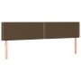 Cabeceros 2 unidades de tela marrón oscuro 80x5x78/88 cm de , Cabeceros y pies de cama - Ref: Foro24-345947, Precio: 44,95 €,...