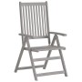 Sillas de jardín reclinables 4 uds madera maciza acacia cojines de , Sillas de jardín - Ref: Foro24-3065390, Precio: 323,97 €...