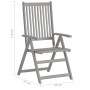 Sillas de jardín reclinables 4 uds madera maciza acacia cojines de , Sillas de jardín - Ref: Foro24-3065390, Precio: 323,97 €...