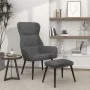 Relaxation armchair with footrest in light gray fabric by , Armchairs - Ref: Foro24-3097429, Price: 118,42 €, Discount: %