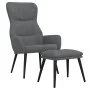 Sillón de relax con reposapiés tela gris claro de , Sillones - Ref: Foro24-3097429, Precio: 118,42 €, Descuento: %