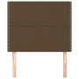 Cabeceros 2 unidades de tela marrón oscuro 90x5x78/88 cm de , Cabeceros y pies de cama - Ref: Foro24-3116177, Precio: 47,98 €...
