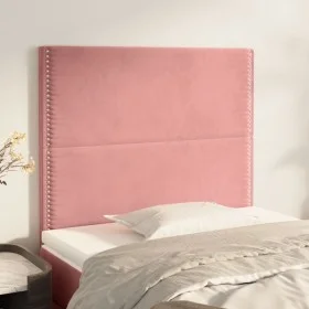 Kopfteile 2 Einheiten aus rosa Samt 80x5x78/88 cm von , Kopf- und Fußteile - Ref: Foro24-3116227, Preis: 53,64 €, Rabatt: %