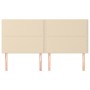 Cabeceros 4 unidades de tela color crema 100x5x78/88 cm de , Cabeceros y pies de cama - Ref: Foro24-3116219, Precio: 93,09 €,...