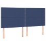 Cabeceros 4 unidades de tela azul 90x5x78/88 cm de , Cabeceros y pies de cama - Ref: Foro24-3116212, Precio: 88,84 €, Descuen...