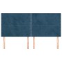 Cabeceros 4 unidades de terciopelo azul oscuro 80x5x78/88 cm de , Cabeceros y pies de cama - Ref: Foro24-3116250, Precio: 110...