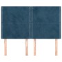 Cabeceros 4 unidades terciopelo azul oscuro 72x5x78/88 cm de , Cabeceros y pies de cama - Ref: Foro24-3116244, Precio: 94,44 ...