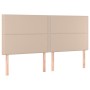 Cabeceros 4 unidades cuero sintético capuchino 90x5x78/88 cm de , Cabeceros y pies de cama - Ref: Foro24-3116299, Precio: 112...