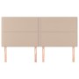 Cabeceros 4 unidades cuero sintético capuchino 90x5x78/88 cm de , Cabeceros y pies de cama - Ref: Foro24-3116299, Precio: 112...