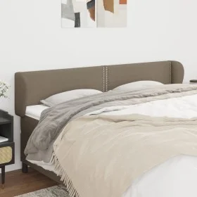 Cabecero de tela gris taupe 183x23x78/88 cm de , Cabeceros y pies de cama - Ref: Foro24-3117022, Precio: 57,56 €, Descuento: %