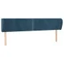 Dunkelblaues Samtkopfteil 163x23x78/88 cm von , Kopf- und Fußteile - Ref: Foro24-3117062, Preis: 75,49 €, Rabatt: %