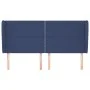 Headboard with blue fabric ears 183x23x118/128 cm by , Headboards and footboards - Ref: Foro24-3117836, Price: 102,61 €, Disc...