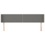 Cabecero de tela gris oscuro 183x16x78/88 cm de , Cabeceros y pies de cama - Ref: Foro24-3118643, Precio: 58,70 €, Descuento: %