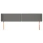 Dark gray fabric headboard 183x16x78/88 cm by , Headboards and footboards - Ref: Foro24-3118643, Price: 58,23 €, Discount: %
