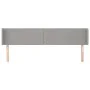 Light gray fabric headboard 163x16x78/88 cm by , Headboards and footboards - Ref: Foro24-3118634, Price: 56,66 €, Discount: %