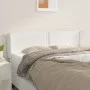 White synthetic leather headboard 147x16x78/88 cm by , Headboards and footboards - Ref: Foro24-3118719, Price: 68,53 €, Disco...