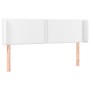 Cabecero de cuero sintético blanco 147x16x78/88 cm de , Cabeceros y pies de cama - Ref: Foro24-3118719, Precio: 69,77 €, Desc...