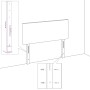 Cabecero de cuero sintético blanco 147x16x78/88 cm de , Cabeceros y pies de cama - Ref: Foro24-3118719, Precio: 69,77 €, Desc...