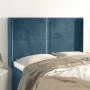 Kopfteil mit dunkelblauen Samtohren 147x16x118/128 cm von , Kopf- und Fußteile - Ref: Foro24-3119492, Preis: 117,82 €, Rabatt: %
