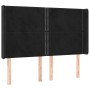 Cabecero con orejas de terciopelo negro 147x16x118/128 cm de , Cabeceros y pies de cama - Ref: Foro24-3119490, Precio: 96,90 ...