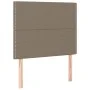 Headboard with LED lights taupe gray fabric 80x5x118/128 cm by , Headboards and footboards - Ref: Foro24-3122262, Price: 63,1...