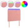 Cabecero con luces LED terciopelo rosa 80x5x118/128 cm de , Cabeceros y pies de cama - Ref: Foro24-3122319, Precio: 58,82 €, ...